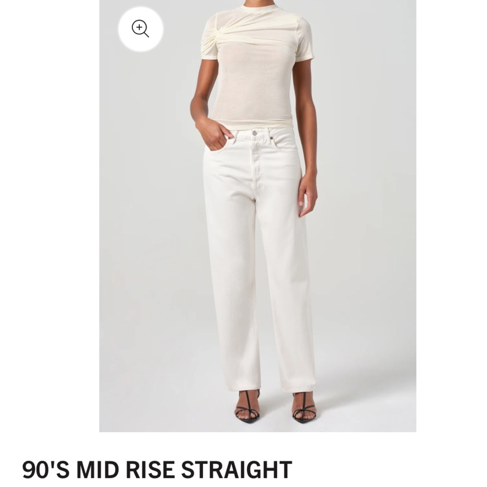 white agolde jeans